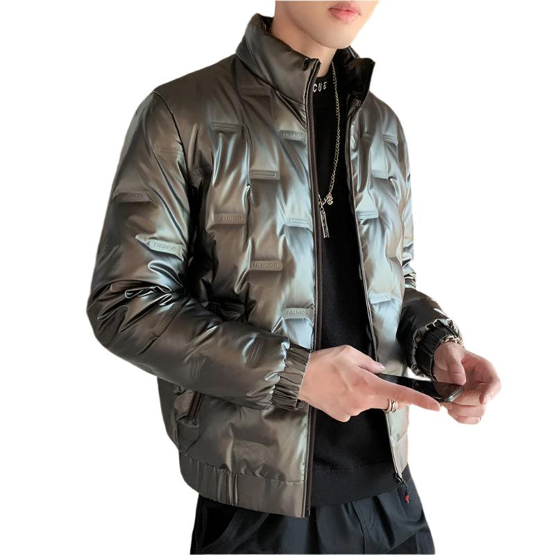 Men’s Glossy Duck Down Puffer Jacket – Warm, Waterproof & Stylish - JVMCL