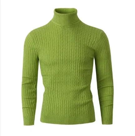 Men's High Neck Turtleneck Sweater – Stylish & Warm Winter Pullover - JVMCL