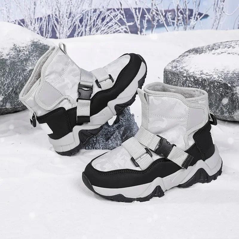 High-Quality Winter Adventure Anti-Slip Outdoor Plush Warm Snow Kids Boots - JVMCL