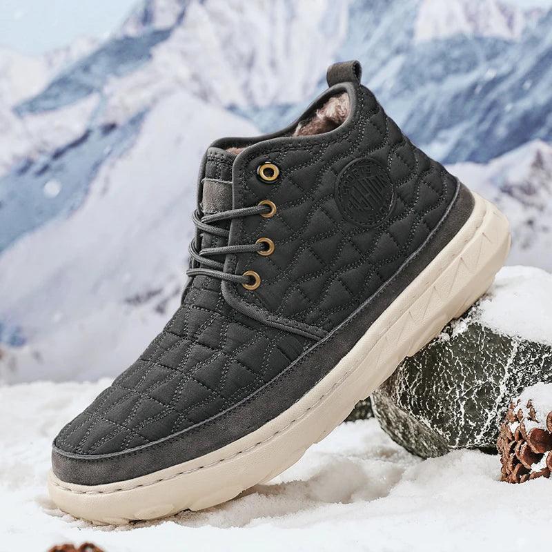 Comfortable Stylish Winter Warm Men’s Boots – Waterproof Non-Slip Plush Sneakers - JVMCL