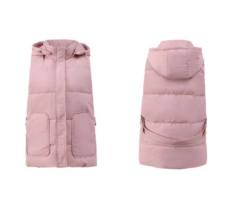 Hooded Short Warm Women Autumn & Winter Cotton Vest Jacket - JVMCL