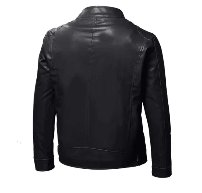 Stay Warm in Style: Plush Men's Leather Jacket Coat– Perfect for Autumn & Winter - JVMCL