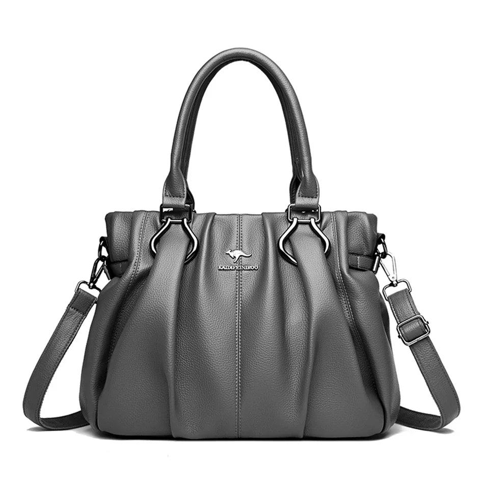 Luxury Soft Leather Casual Tote Bag – High-Quality Designer Handbag for Women - JVMCL