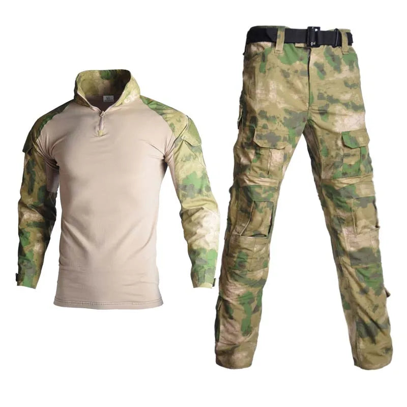 Tactical Outdoor Airsoft   Uniform Shirt & Pants Suit Set