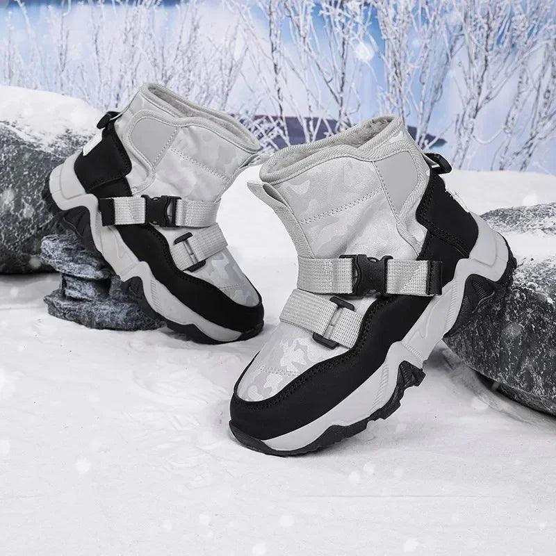 High-Quality Winter Adventure Anti-Slip Outdoor Plush Warm Snow Kids Boots - JVMCL