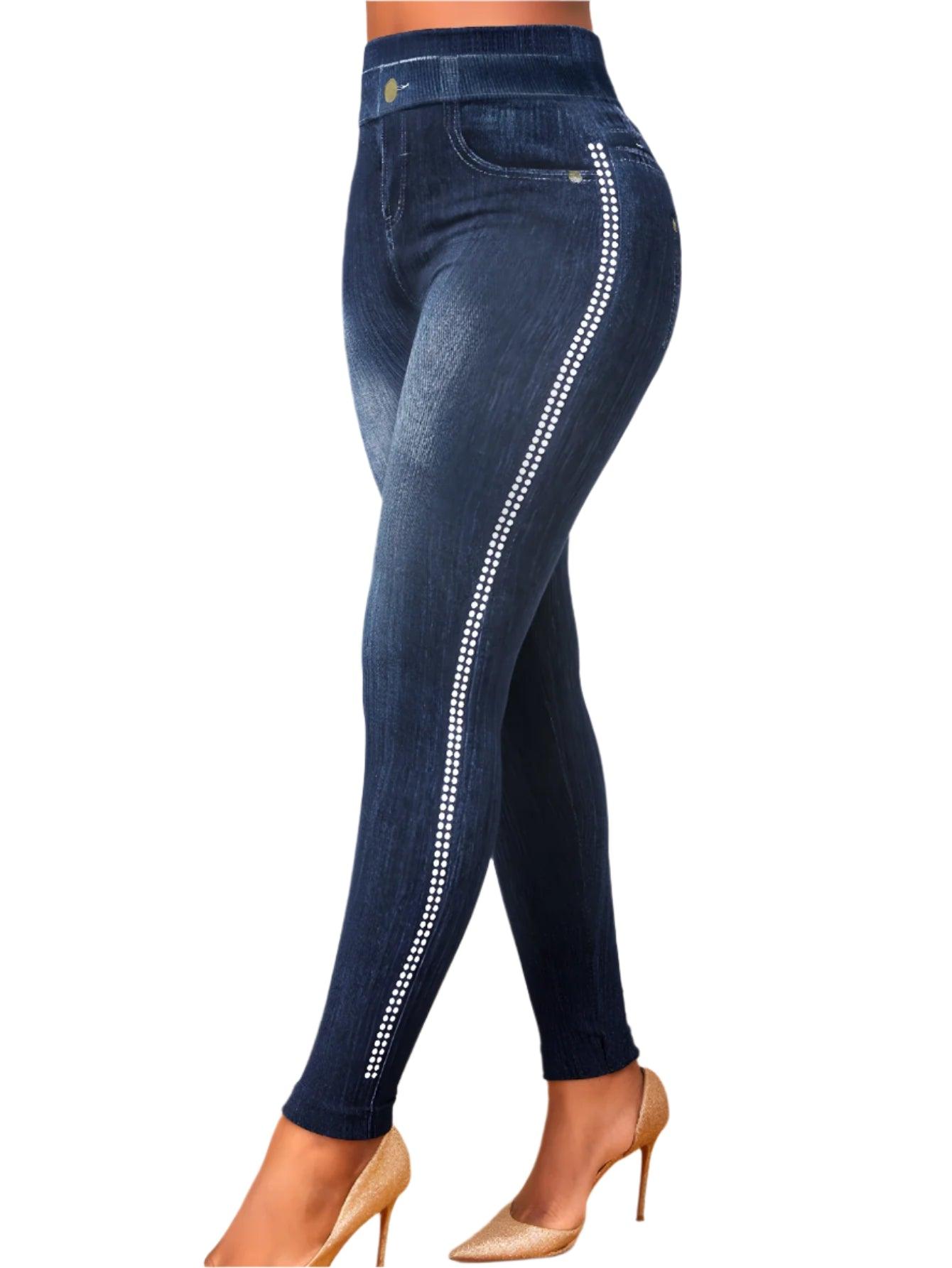 High-Waisted Slim Leggings – Elegant & Office-Ready Comfort - JVMCL