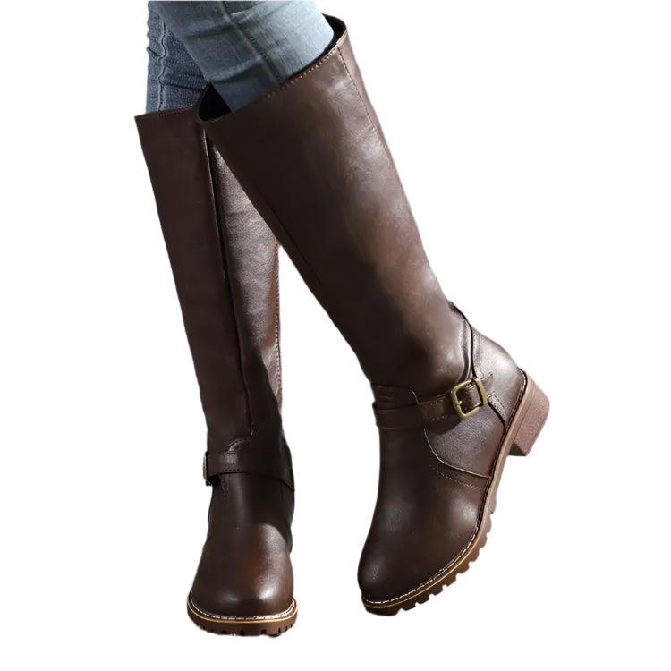 Women’s Fashion Comfortable Waterproof Long Boots – Plus Size Thigh High Boots - JVMCL