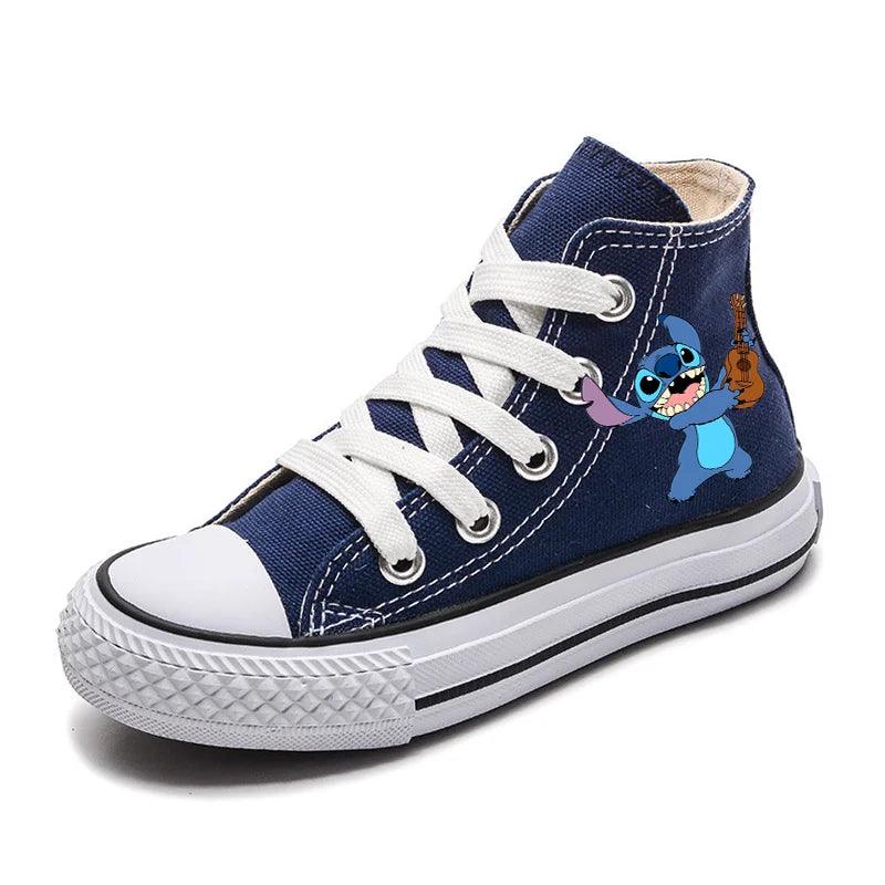 Girl Kids Boys Kids Canvas Sneakers – Unisex Fun Cartoon Print Sport Shoes - JVMCL