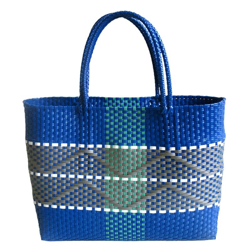 Handmade Plastic Woven Bohemian Tote – Summer Beach Shoulder Bag for Women - JVMCL