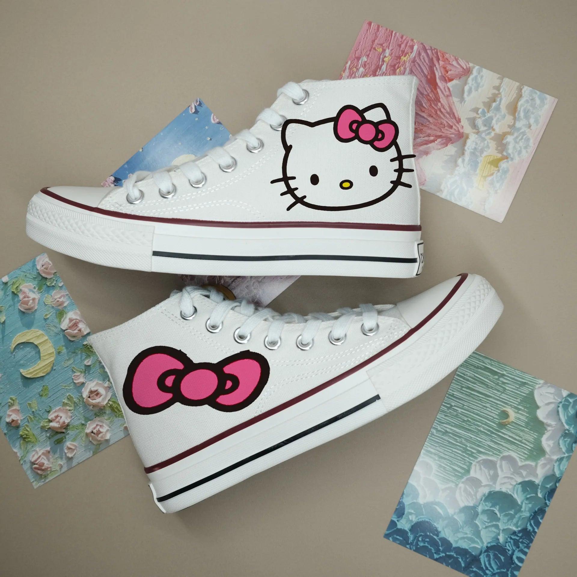 Anime-Inspired Unisex High-Top Canvas Sports Flat Casual Sneakers Shoes - JVMCL