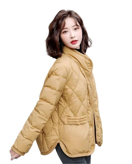 Women's Luxury Duck Down Jacket – Thick, Warm Demi-Season Puffer Coat for Winter - JVMCL