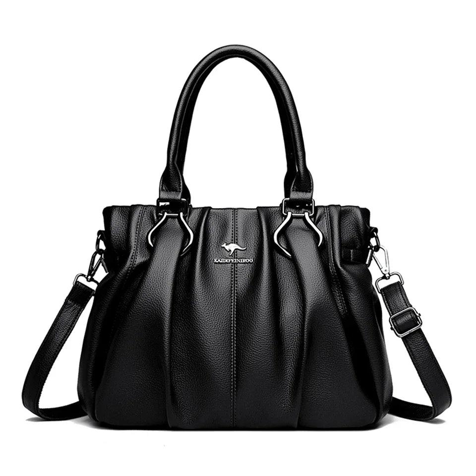 Luxury Soft Leather Casual Tote Bag – High-Quality Designer Handbag for Women - JVMCL