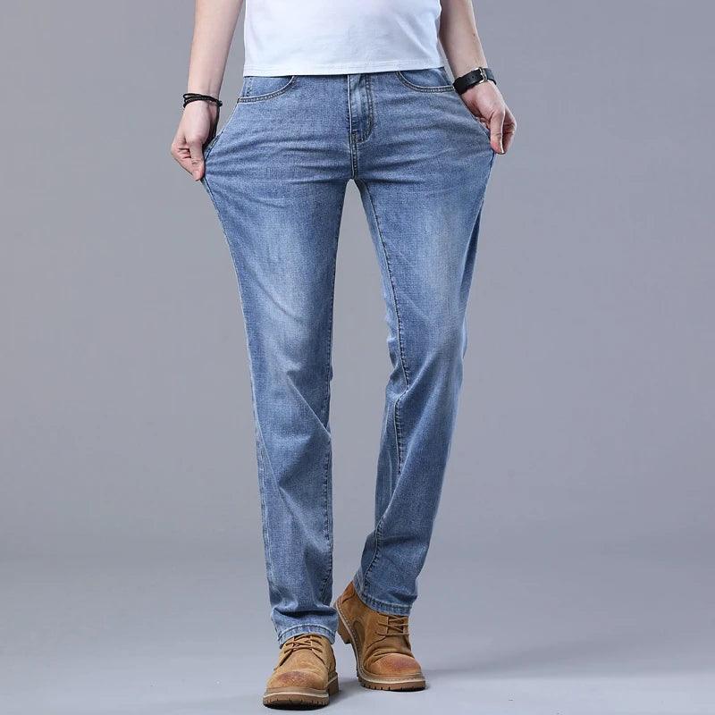 Stylish Slim Casual Stretch Denim Jeans Pants - JVMCL