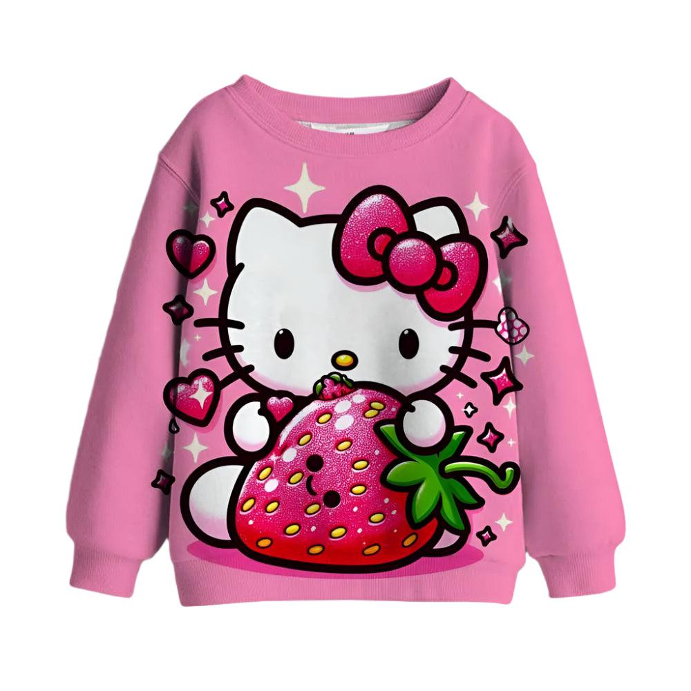 Cute Cozy Winter Adorable Long-Sleeve Pullover Sweatshirt for Girls - JVMCL