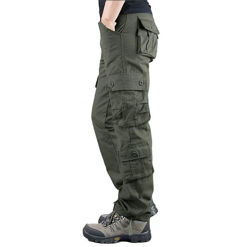 Casual Cotton Multi-Pocket Combat Overalls –Hip Hop Military Army Trousers - JVMCL