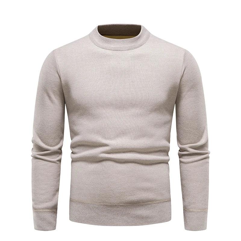 Men's Pullover Soft Sweater - Winter Velvet Fleece Warm Slim Fit Shirt - JVMCL