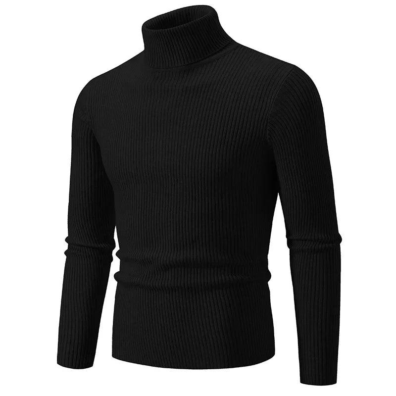 Warm & Comfortable Trendy High Street Turtleneck Knitted Sweater for Men - JVMCL