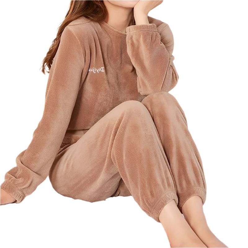 Women's Velvet Pajama Set – Cozy & Stylish Loungewear for Winter - JVMCL