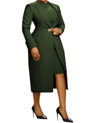 Elegant Office Lady 2-Piece Blazer & Dress Set – Business African Streetwear - JVMCL