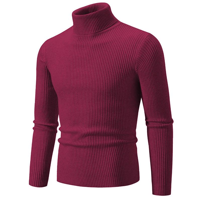 Trendy High Neck Knitted Sweater for Men – Stay Stylish & Warm! - JVMCL