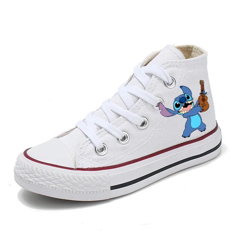 Girl Kids Boys Kids Canvas Sneakers – Unisex Fun Cartoon Print Sport Shoes - JVMCL