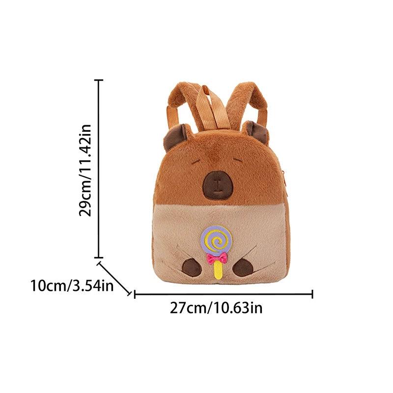 Plush Backpack – Versatile Large-Capacity Cartoon Tote Bag for Women and Kids - JVMCL