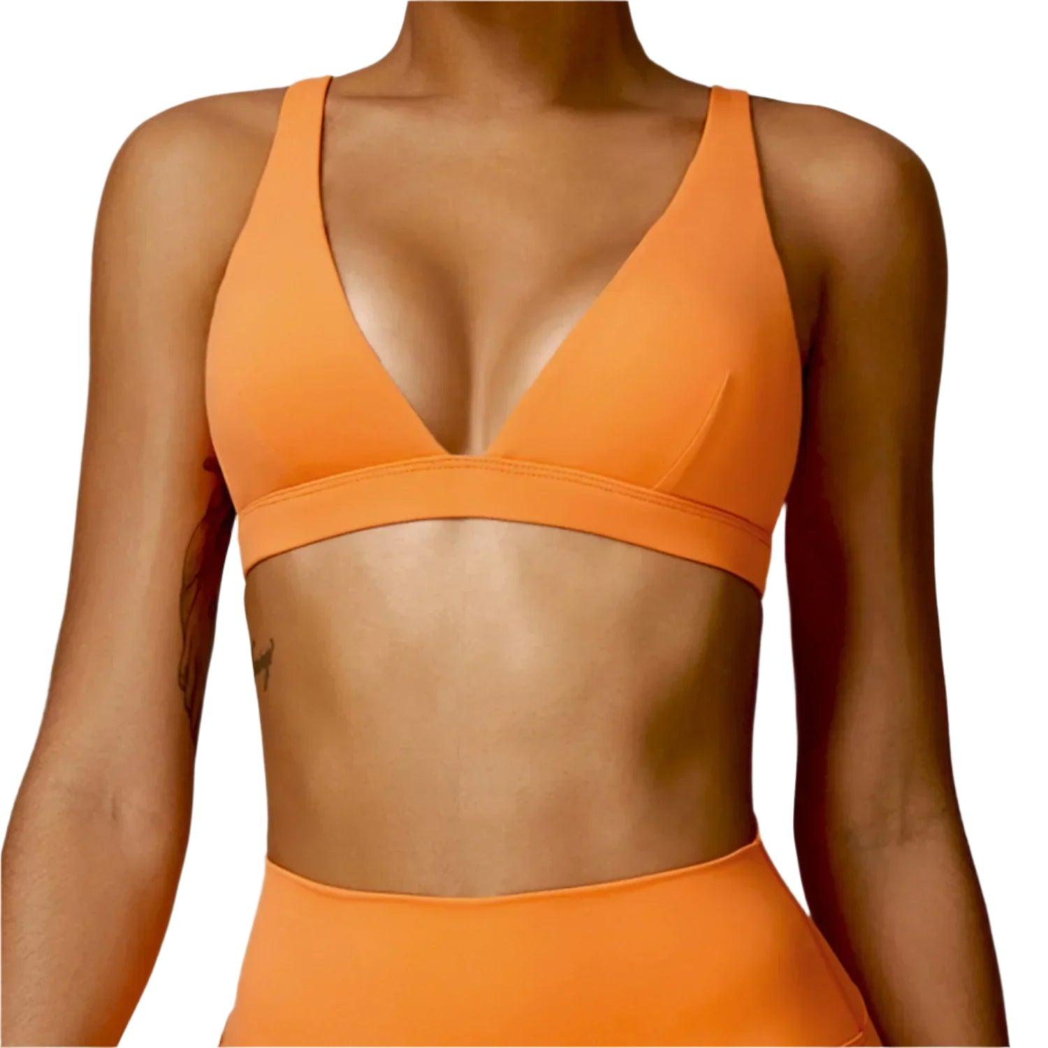 Shockproof Seamless Sports Bra – Push-Up, Breathable & Anti-Sweat Fitness Top - JVMCL