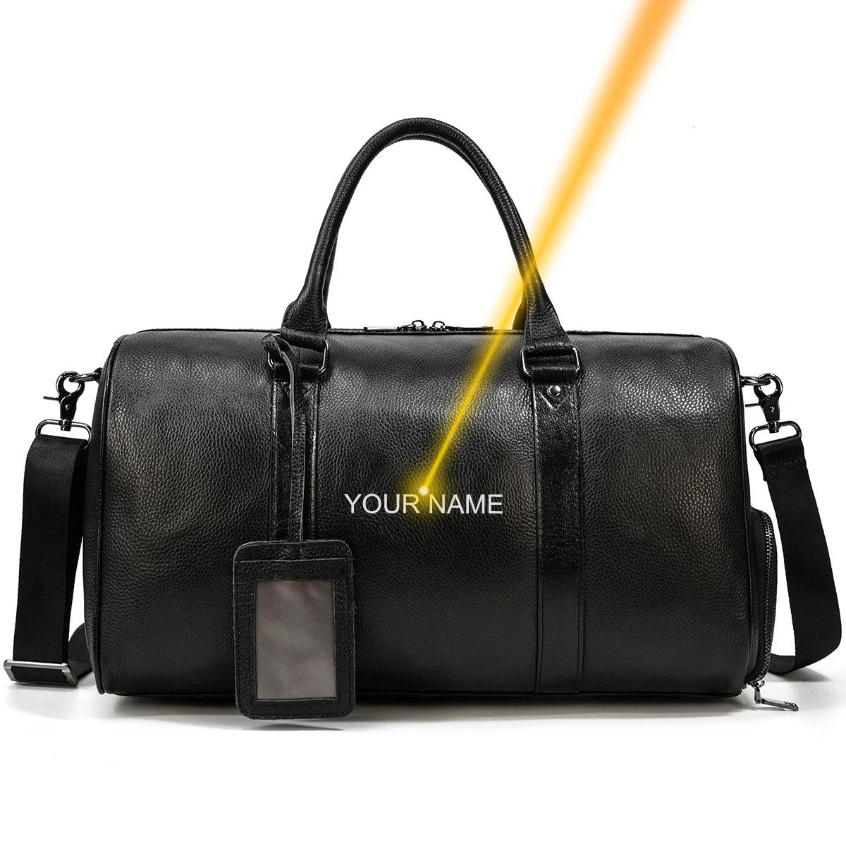 Premium Vintage Elegance & Ultimate Functional Cowskin Leather Travel Bag - JVMCL