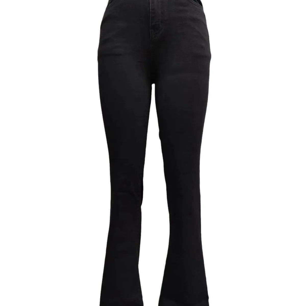 High-Waist Slim Fit Flare Jeans – European & American Hot-Selling Elastic Denim - JVMCL