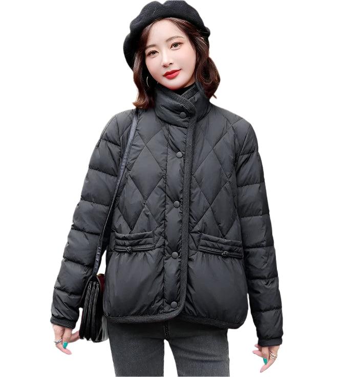 Women's Luxury Duck Down Jacket – Thick, Warm Demi-Season Puffer Coat for Winter - JVMCL