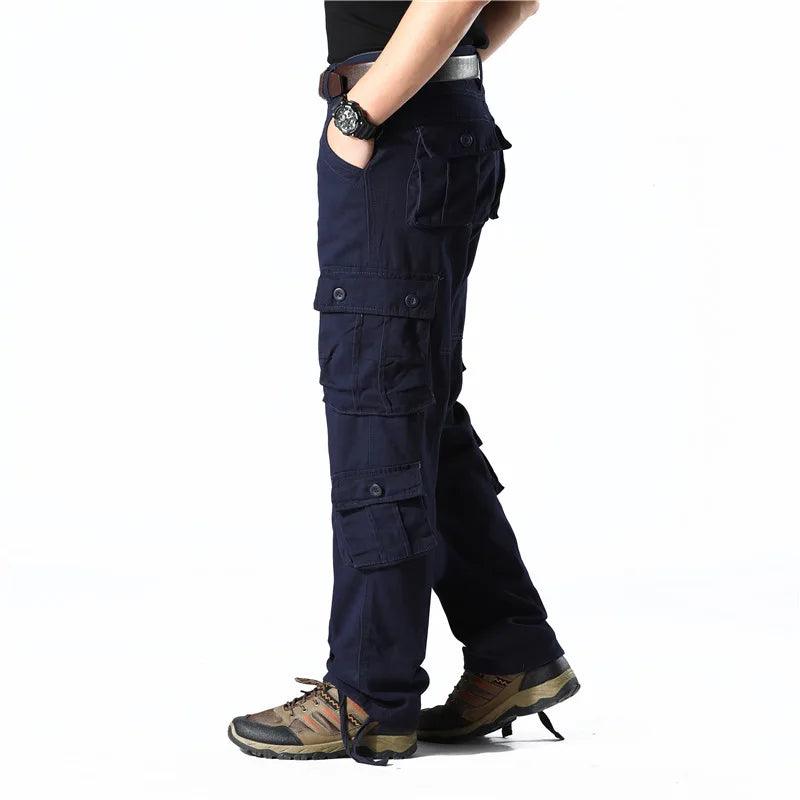 Casual Cotton Multi-Pocket Combat Overalls –Hip Hop Military Army Trousers - JVMCL