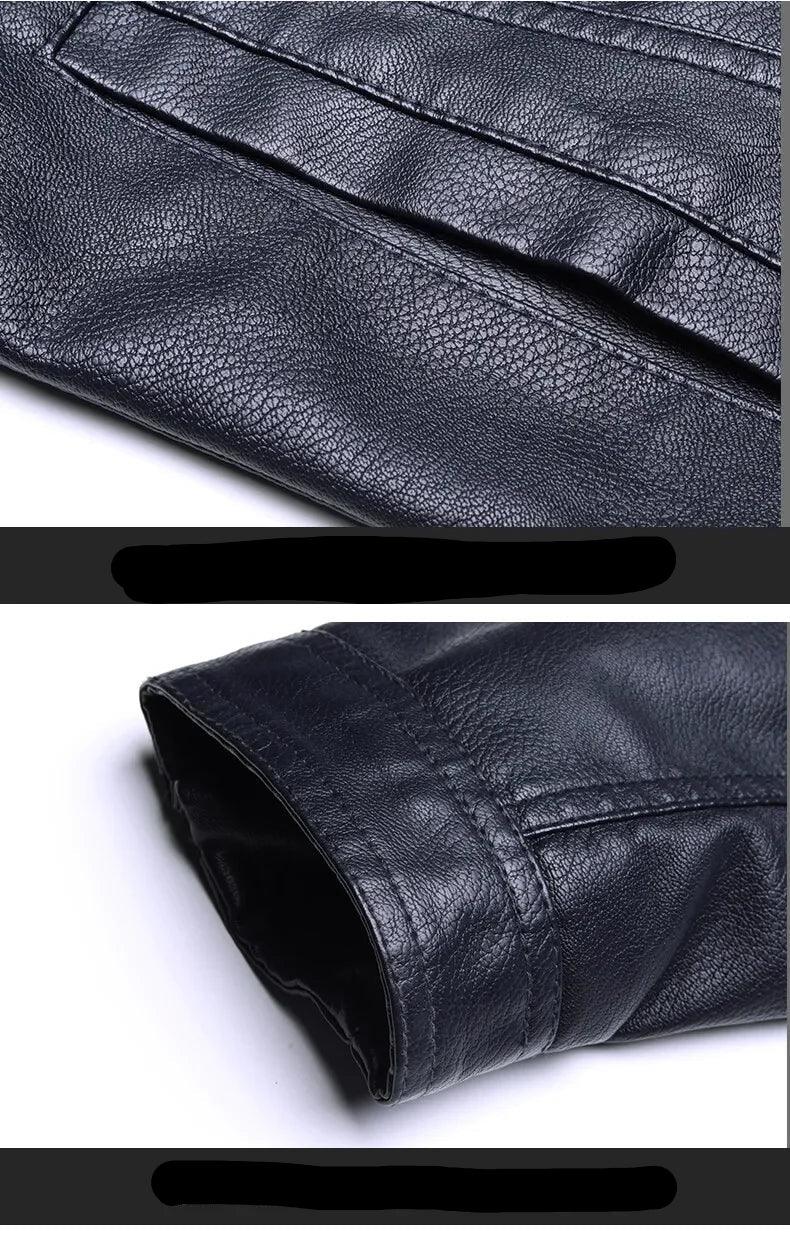 Sleek Durable Slim fit High-Quality New Men's Casual PU Leather Jacket - JVMCL