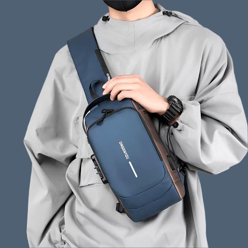 Men's Anti-Theft Chest & Crossbody Bag – Secure, Stylish & USB Charging-Enabled - JVMCL