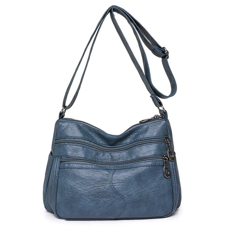 Women's Vintage Handbags and Purses - Retro Design Soft Leather Crossbody Bags - JVMCL