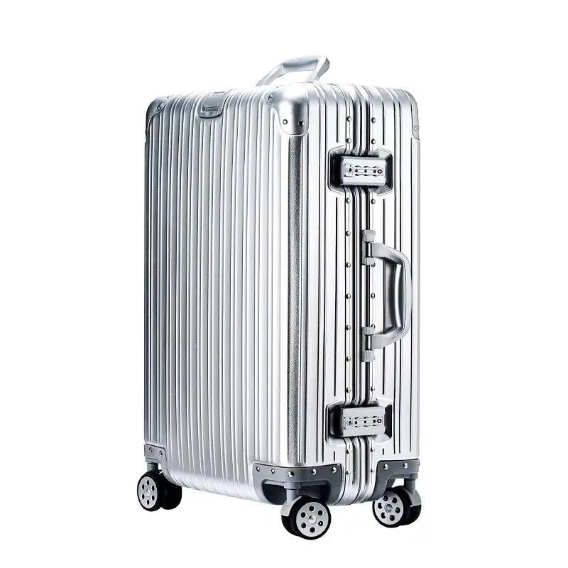 High-Quality Aluminum-Magnesium Alloy Travel Luggage – Unisex Spinner Suitcase - JVMCL