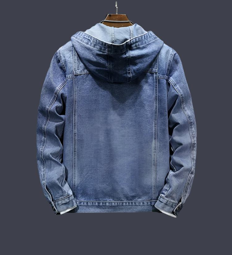 Men's Casual Denim Hooded Jacket – A Versatile Streetwear Classic - JVMCL