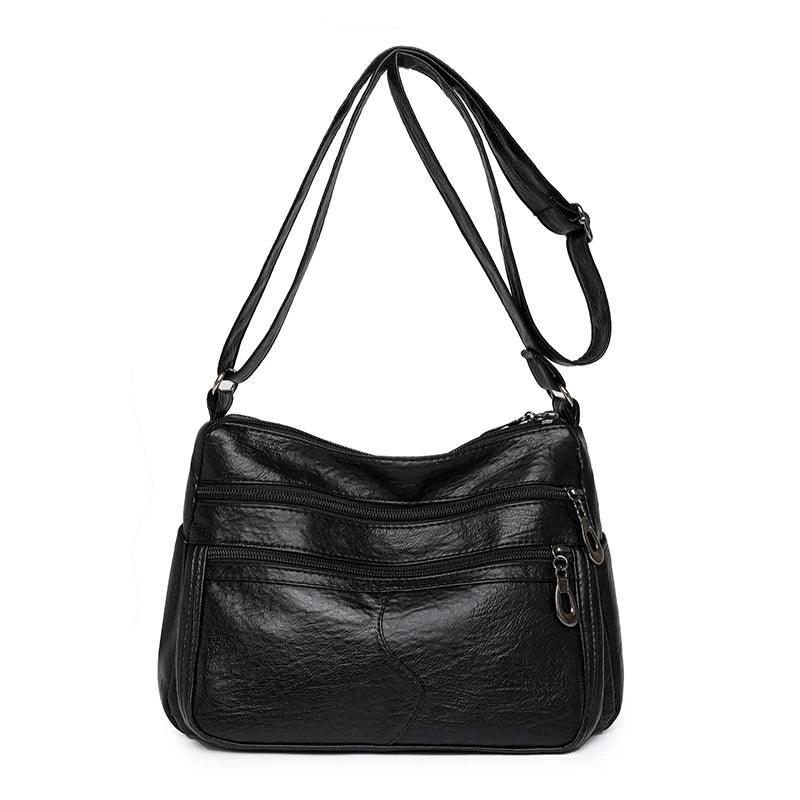 Women's Vintage Handbags and Purses - Retro Design Soft Leather Crossbody Bags - JVMCL