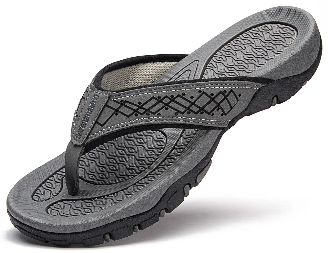 Men's Massage Flip Flops - Non-Slip Outdoor Travel Slippers (Sizes 40-50) - JVMCL