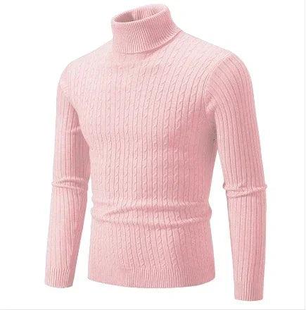 Men's High Neck Turtleneck Sweater – Stylish & Warm Winter Pullover - JVMCL