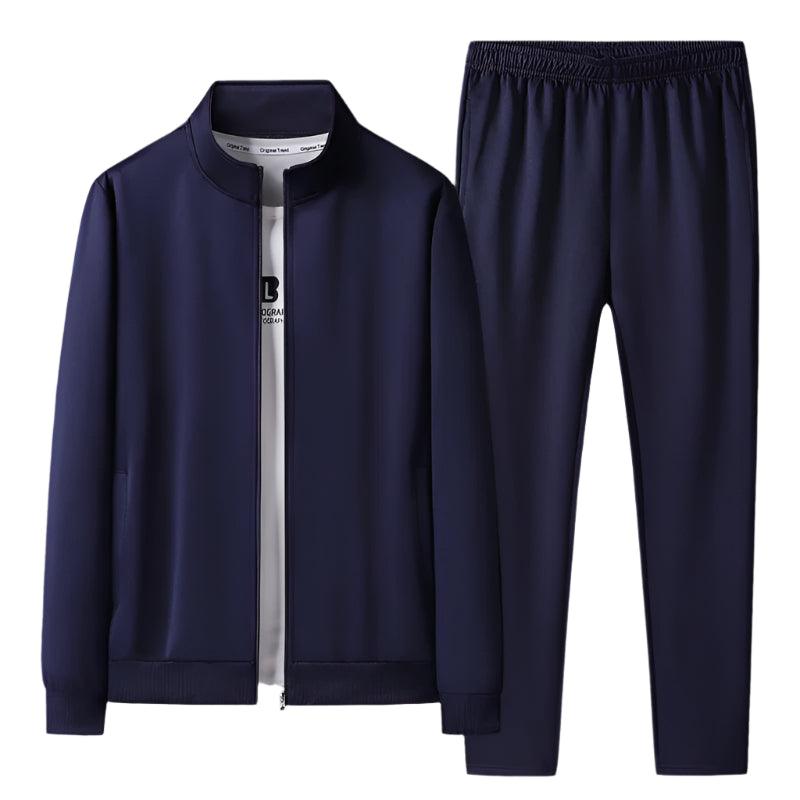 Men's Casual Sports Tracksuit Set - Running Jogger Gym Suit with Jacket & Pants - JVMCL