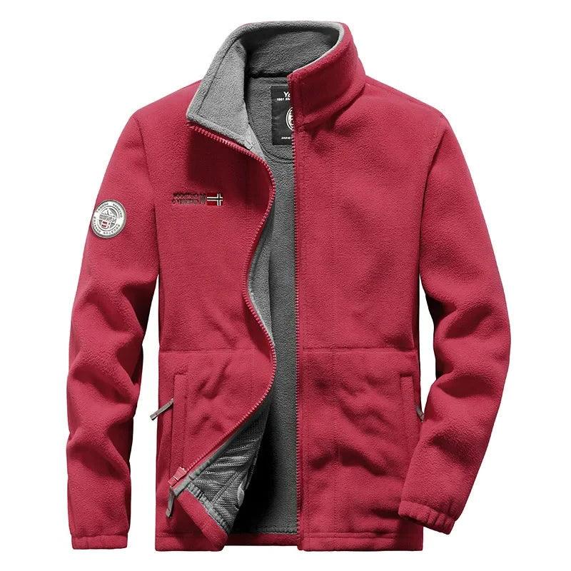 Men’s Thicken Polar Fleece Jacket – Warm and Casual Autumn/Winter Outerwear - JVMCL