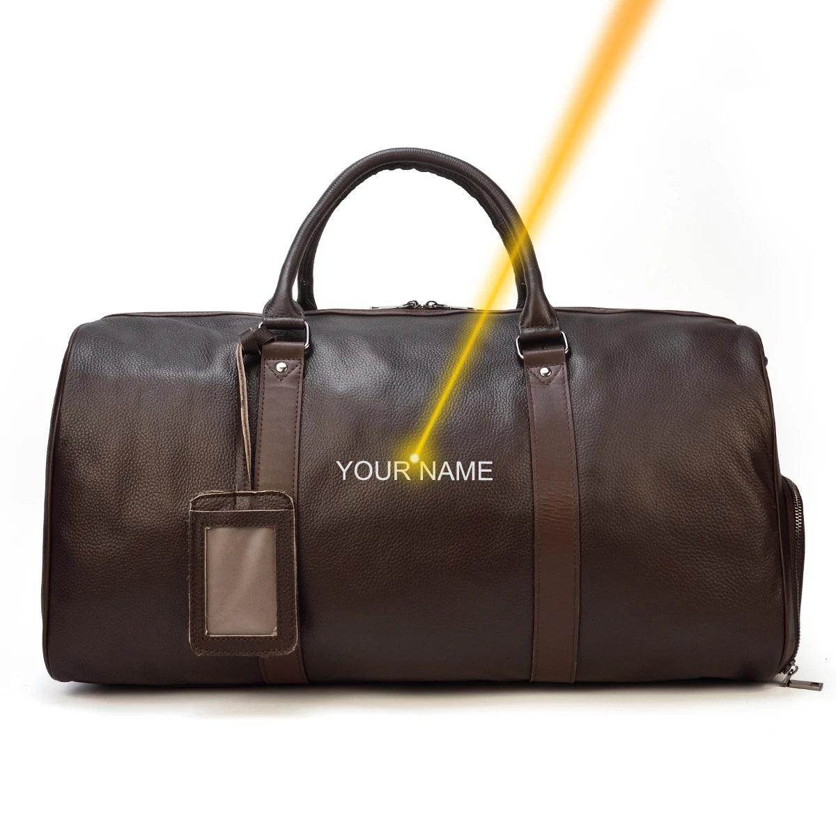 Premium Vintage Elegance & Ultimate Functional Cowskin Leather Travel Bag - JVMCL