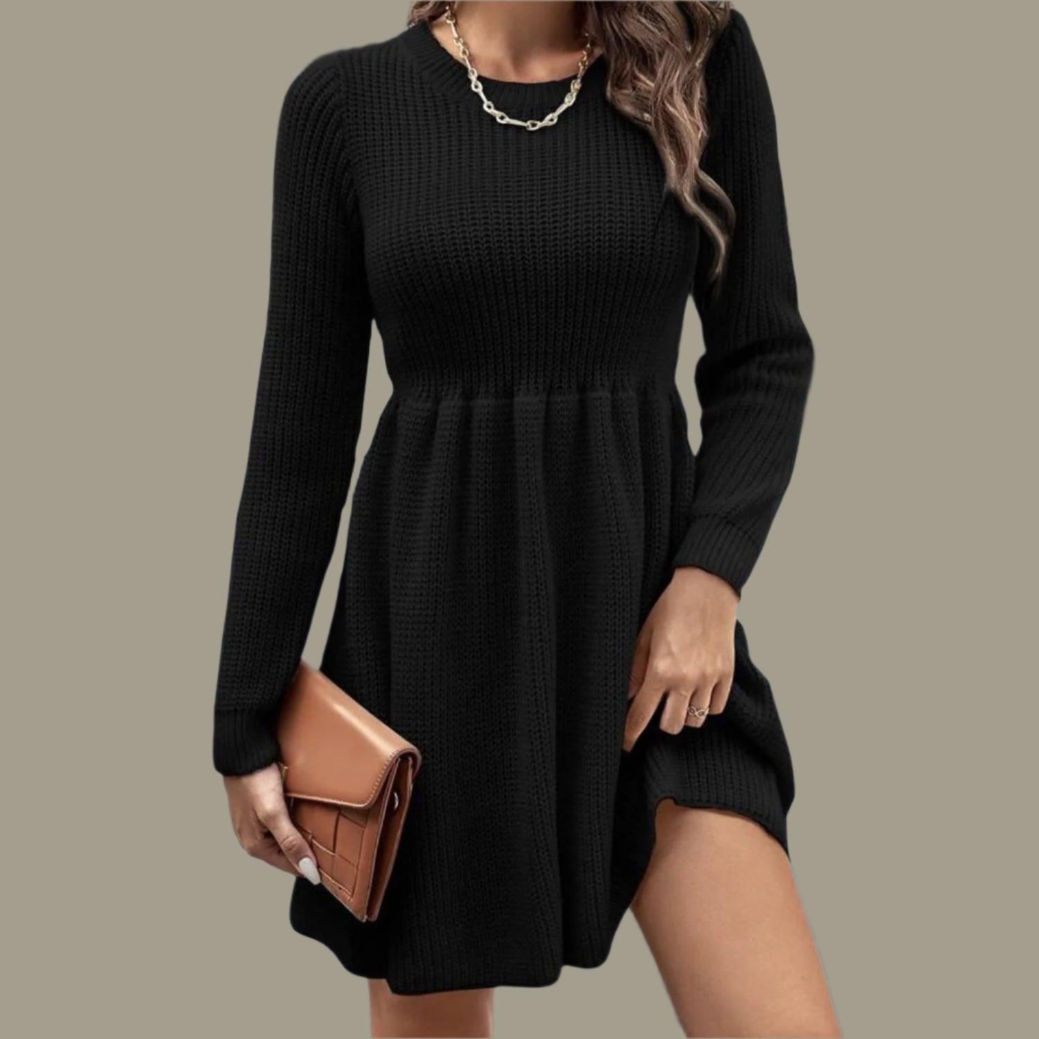 Tossy High-Waist Hollow-Out Mini Dress – Elegant Patchwork Pleated Party Dress for Women - JVMCL