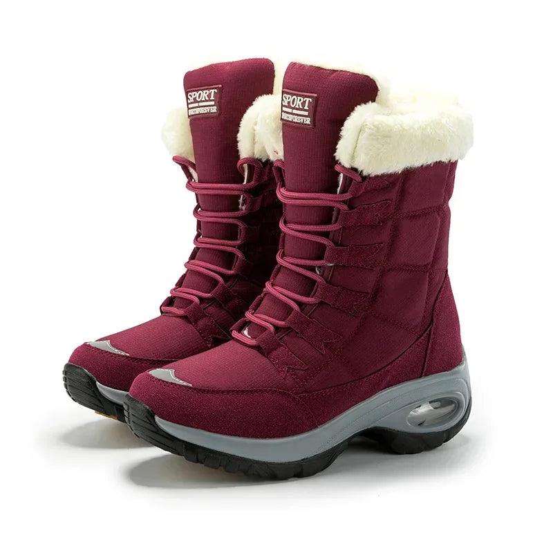 High Quality Warm Snow Boots Lace-up Comfortable Ankle Outdoor Waterproof Boots - JVMCL