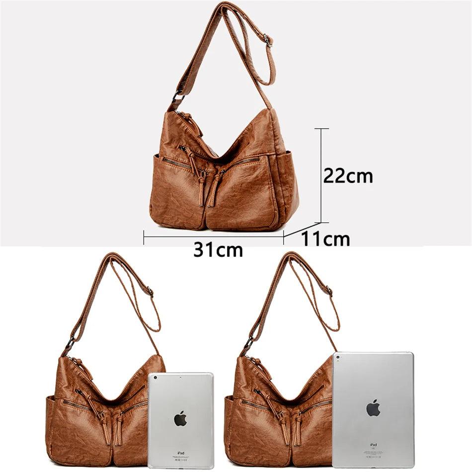 High Quality Luxury Leather Handbag –Designer Shoulder & Crossbody Bag for Women - JVMCL