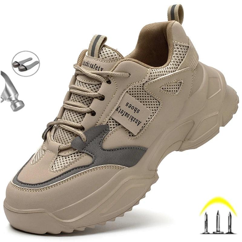 Women’s Breathable Reliable Anti-Smash Anti-Puncture Safety Protective Security Boots - JVMCL