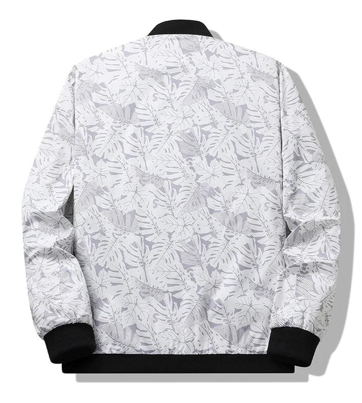 Men's Spring Autumn Printed Windbreaker - Slim Fit Bomber Jacket - JVMCL