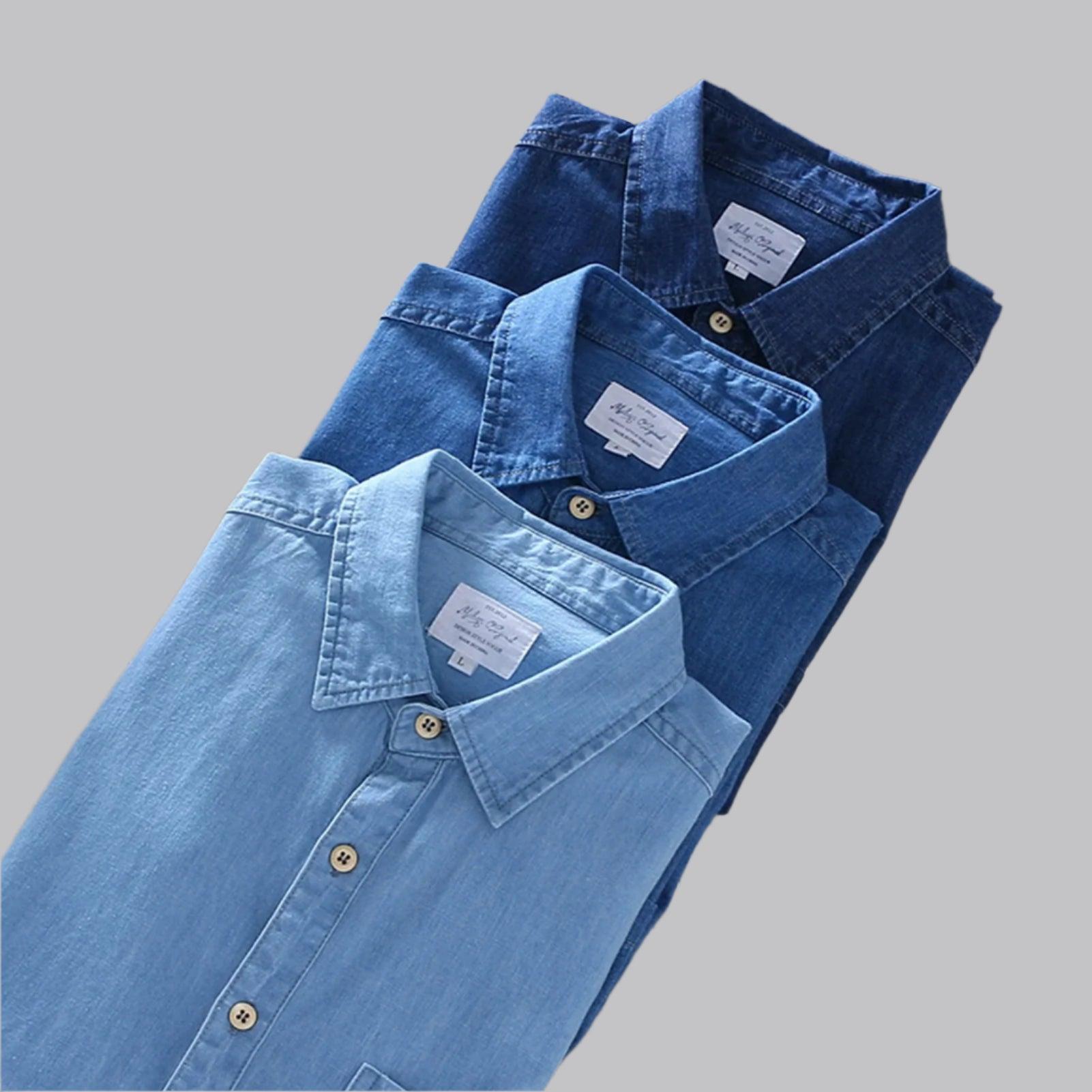 Comfortable, Versatile, and Stylish Denim Shirt: Perfect for Shopping Camping - JVMCL