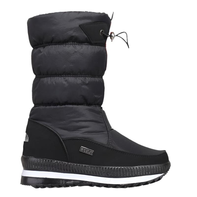 Platform Spring Winter Thick Waterproof Non-slip Fashion Fur Women Snow Boots - JVMCL