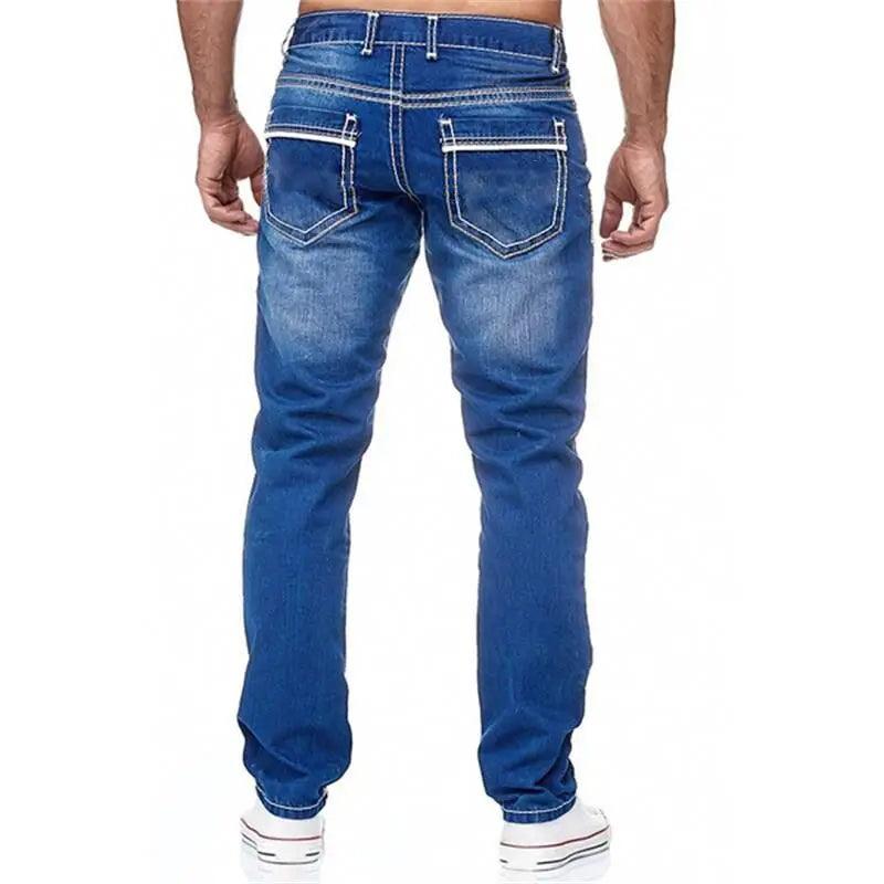 Men's Business Casual Stretch Denim Jeans – Comfortable & Stylish for Daily Wear - JVMCL